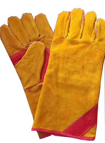 黄长牛焊工手套